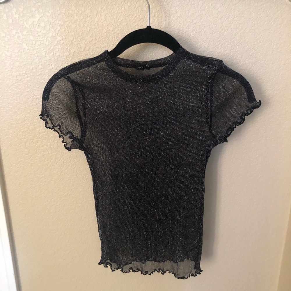 Urban Outfitters See Through Sparkle Top